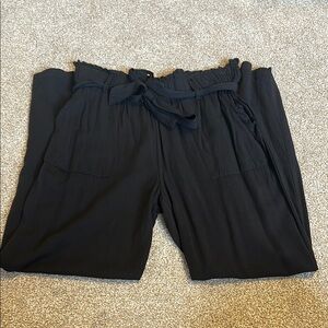 Shinestar Black Paperbag Waist Pants